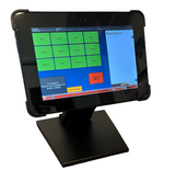 Hisense HM628 Tablet on a counter stand front view