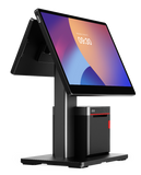 iMin Swan2 EPOS Terminal with 80mm Printer and 10.1" rear display - front angled view