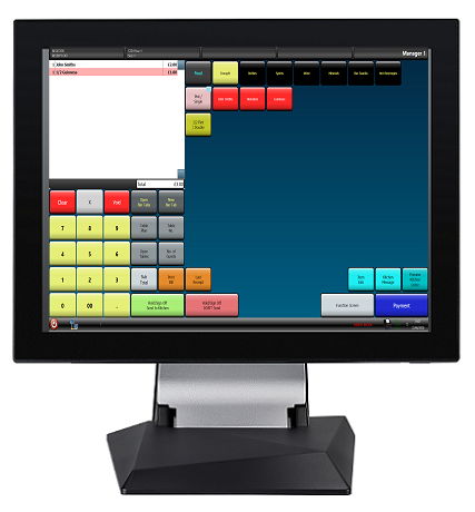 Sam4s Sapphire EPOS Terminal with Samtouch front view
