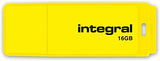 Integral 16GB USB Memory Stick Yellow