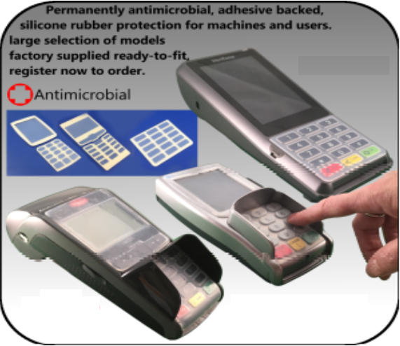 Antimicrobial Covers for PED card machines