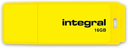 Integral 16GB USB Memory Stick Yellow