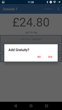 OrderPad for Samtouch Gratuity Screen