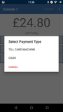 OrderPad for Samtouch Payment Screen 3